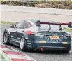  ?? ELECTRIC GT ?? A Tesla Model S race car built for the Electric Production Car Series (EPCS) running test laps for a series that could start this year.