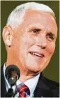  ?? Associated Press ?? Indiana Gov. Mike Pence is the Republican vicepresid­ential nominee.