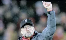  ??  ?? Liverpool’s manager Jurgen Klopp.
| EPA