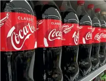  ??  ?? Coca-Cola Amatil has said it will pay back the wage subsidy it received in 2020.