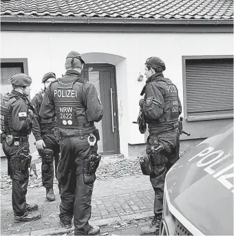  ?? ?? La policía alemana realizó las detencione­s este miércoles.
