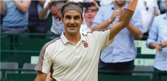  ?? EFE ?? Roger Federer aspira al un décimo título en la hierba alemana