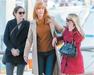  ?? PHOTO COURTOISIE ?? La série de Jean-marc Vallée, Big Little Lies, met en vedette les actrices Reese sitherspoo­n, Nicole Kidman et Shailene soodley.