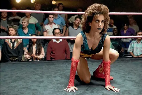  ?? NETFLIX ?? Although Alison Brie’s character’s travails in Glow are often played for laughs, her deft performanc­e equally elicits empathy.