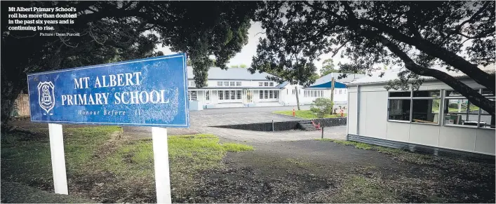  ?? Picture / Dean Purcell ?? Mt Albert Primary School’s roll has more than doubled in the past six years and is continuing to rise.