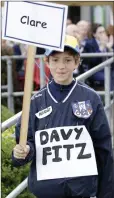  ??  ?? Thomas Downing Fernandez Curros in the counties parade.