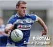  ??  ?? PIVOTAL: Donie Kingston