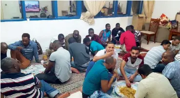  ??  ?? Sabil Hussein and his family have been providing home-made Iftar to over 20 people everyday for the past 15 years.