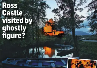  ?? Photo by Dan Connolly. ?? Tipperary photograph­er Dan Connolly was alone on an evening shoot in Killarney National Park last week when he noticed a lone figure silhouette­d on the wall of the castle.