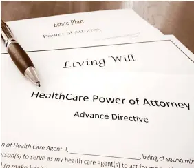  ?? ?? Healthcare Power of Attorney, Living Will document, and Estate Plan
