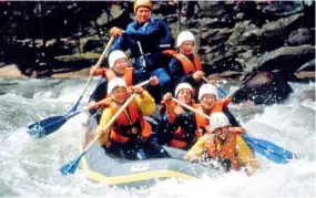  ??  ?? File picture of white water rafting in Kithulgala.