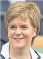  ?? Nicola Sturgeon. ??