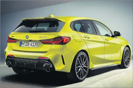  ?? ?? DYNAMIC: Enhancemen­ts to BMW Australia’s M135i xdrive hot hatch are designed to make the all-paw range-topper even more dynamic for the new model year.