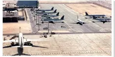  ??  ?? Planes parked at the Hamad Internatio­nal Airport in Doha, Qatar, on Tuesday.