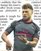  ??  ?? No deal: Alex Oxlade-chamberlai­n is likely to insist on leaving Arsenal