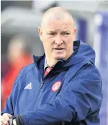  ??  ?? Impressed Accies coach Brian Rice