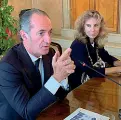  ?? Alleati ?? La presidente della Corte Ines Maria Luisa Marini con il presidente Luca Zaia
