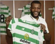  ??  ?? Olivier Ntcham signs a new deal with Celts