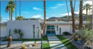  ?? ?? Architect Donald Wexler designed this 2,292-square-foot house in Palm Springs. The home has been reimagined and is now on the market for $1.679 million. The house originally was built by the Alexander Constructi­on Co.