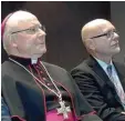  ?? Foto: Annette Zoepf ?? Bischof Konrad Zdarsa und Professor Udo Di Fabio (rechts) beim Jahresemp fang.