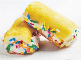  ??  ?? Twinkies with caramel ice cream.