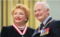  ?? ADRIAN WYLD/THE CANADIAN PRESS ?? Jacqueline Desmarais was made an officer of the Order of Canada by former governor general David Johnston in 2013. She helped many Quebec musicians build their careers.