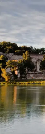  ??  ?? Above: the city of Avignon, with its medieval bridge, is just a 20-minute drive from Châteauneu­f-du-Pape