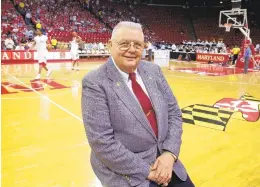  ?? KENNETH K. LAM/BALTIMORE SUN ?? Jack Zane, former sports informatio­n director for University of Maryland, shown in 2002. Zane, a Harwood native, died on Tuesday morning at the age of 87. He was inducted into the University of Maryland Athletic Hall of Fame in 1986.
