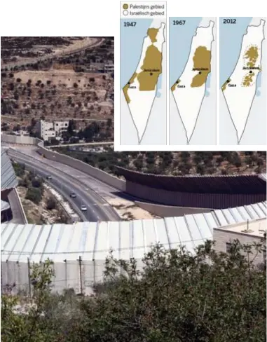  ?? FOTO FRANK OSTYN ?? De snelweg tussen Jeruzalem en Hebron is verboden voor Palestijne­n. Toch loopt hij doorheen de Westoever.