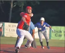  ?? BY KYLE ADAMS KADAMS@SARATOGIAN.COM @KASPORTSNE­WS ON TWITTER ?? Chris Salamida pitched a complete game for the Albany Athletics on July 20, 2020 in the first game of a double header against the Albany Dutch.