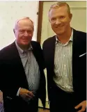  ??  ?? John McLaughlin, CEO of North and West Coast Links Golf Ireland with Jack Nicklaus at last week’s Honda Classic in Florida.