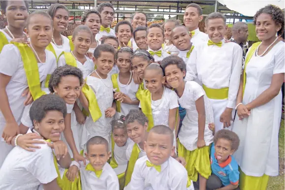 ?? Photo: Simione Haravanua ?? The Nakavu Methodist Church Sunday School choir during the annual Methodist Conference in Toorak, Suva, on August 13, 2018.