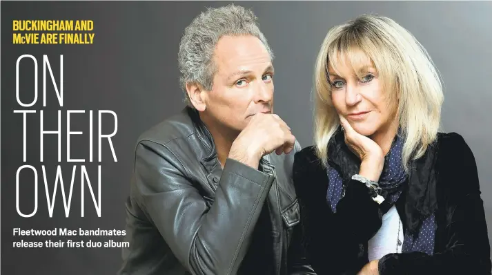  ?? COURTESY JOHN BERRY ?? Lindsey Buckingham and Christine McVie, best known for their work with Fleetwood Mac, bring their tour to San Jose on Saturday.