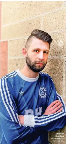  ?? FOTO: KALENBERG ?? Sebastian Kalenberg ist Schalke-Fan.