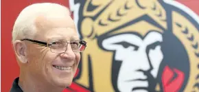  ?? TONY CALDWELL/OTTAWA SUN FILES ?? Ottawa Senators’ former General Manager Bryan Murray talks to the media after a press conference at Canadian Tire Centre, in Ottawa, in 2015.