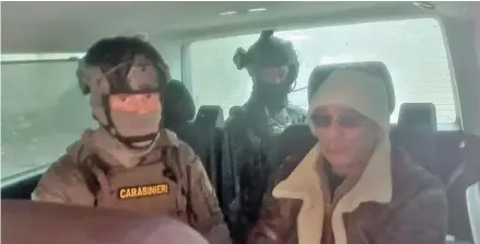  ?? Photo: Reuters ?? A screengrab taken from a video shows Matteo Messina Denaro the country’s most wanted mafia boss after he was arrested in this handout photo obtained by Reuters on January 16, 2023.