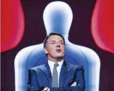  ?? Ansa ?? Bersaglio mobile Matteo Renzi ospite del talk di Mentana