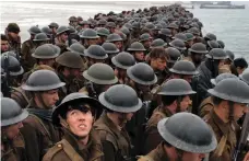  ?? Courtesy Warner Bros Pictures ?? A scene on the beach from Christophe­r Nolan’s Dunkirk, which is noticeably lacking Indian faces