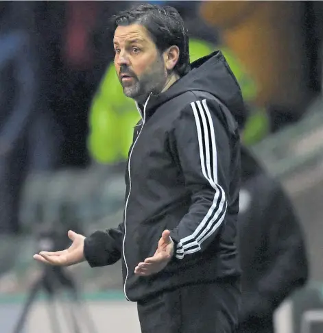  ?? ?? ONE GAME AT A TIME: Cove boss Paul Hartley insists Alloa is the only game on his mind, despite having the SPFL Trust Trophy semi-final on Tuesday.