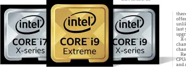  ??  ?? Intel simultaneo­usly launched 9th- gen Core and X-series CPUs.