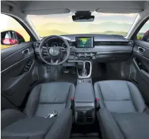  ?? ?? The all-new Honda HR-V boasts a modern interior and better ergonomics.