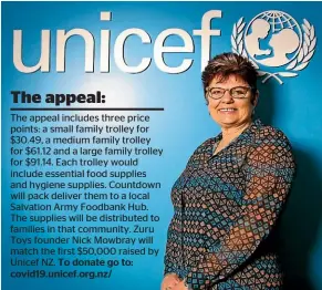  ??  ?? Vivien Maidaborn, Unicef New Zealand executive director.