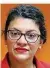  ?? FOTO: SANCYA/DPA ?? Die US-Abgeordnet­e Rashida Tlaib verzichtet auf den gewährten Familienbe­such im Westjordan­land.