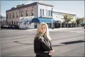  ?? MAX WHITTAKER — THE NEW YORK TIMES ?? Susanville Mayor Mendy Schuster is married to an officer at the nearby state prison, which has been designated for closure. “It will affect the whole town,” she says.