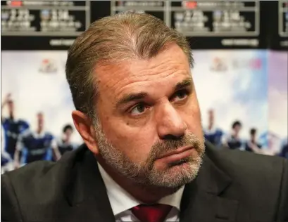  ??  ?? New Celtic manager Ange Postecoglo­u may be isolating but says the hard work has already begun