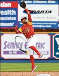  ?? Courtesy of Reading Phillies ?? Former Sheehan High star Sal Gozzo has played all over the infield for Double-A Reading this season.