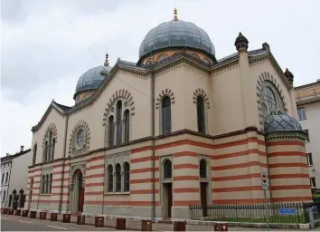  ?? 20MIN/LAS ?? Während des Zwischenfa­lls befanden sich rund 40 Personen in der Synagoge in Basel.