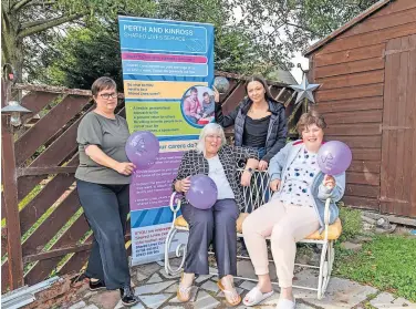  ?? ?? Helping hands Shared Lives co-ordinator Sarah Grant, Shared Lives carers Rose Patrick and Amanda Patrick, and Amy Ferguson. Picture by staff photograph­er Richard Wilkins