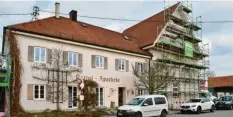  ?? Foto: Thorsten Jordan ?? Das Ärztehaus in Rott soll Mitte des Jahres bezugsfert­ig sein.