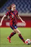  ??  ?? Rose Lavelle scored off a pass from Tobin Heath to give Team USA the lead nine minutes into the game Saturday vs. New Zealand.